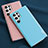 Soft Silicone Gel Leather Snap On Case Cover S04 for Samsung Galaxy S22 Ultra 5G