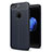 Soft Silicone Gel Leather Snap On Case Cover S05 for Apple iPhone 7 Plus Blue