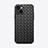 Soft Silicone Gel Leather Snap On Case Cover S06 for Apple iPhone 13 Mini Black