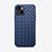 Soft Silicone Gel Leather Snap On Case Cover S06 for Apple iPhone 13 Mini Blue