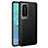 Soft Silicone Gel Leather Snap On Case Cover S08 for Huawei P40 Pro Black