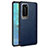 Soft Silicone Gel Leather Snap On Case Cover S08 for Huawei P40 Pro Blue