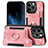 Soft Silicone Gel Leather Snap On Case Cover SD10 for Apple iPhone 13 Pro Max Pink