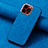 Soft Silicone Gel Leather Snap On Case Cover SD13 for Apple iPhone 13 Pro Max Blue