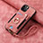 Soft Silicone Gel Leather Snap On Case Cover SD2 for Apple iPhone 13 Pro Max Pink