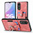 Soft Silicone Gel Leather Snap On Case Cover SD2 for Oppo A78 5G