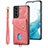 Soft Silicone Gel Leather Snap On Case Cover SD2 for Samsung Galaxy S23 5G Pink