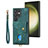 Soft Silicone Gel Leather Snap On Case Cover SD2 for Samsung Galaxy S23 Ultra 5G Green