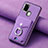 Soft Silicone Gel Leather Snap On Case Cover SD3 for Samsung Galaxy A21s Purple