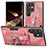 Soft Silicone Gel Leather Snap On Case Cover SD3 for Samsung Galaxy S25 Ultra 5G Pink