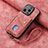 Soft Silicone Gel Leather Snap On Case Cover SD4 for Apple iPhone 13 Pro Pink