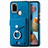 Soft Silicone Gel Leather Snap On Case Cover SD4 for Samsung Galaxy A21s Blue