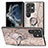 Soft Silicone Gel Leather Snap On Case Cover SD4 for Samsung Galaxy S22 Ultra 5G Khaki