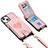Soft Silicone Gel Leather Snap On Case Cover SD5 for Apple iPhone 13 Pink
