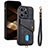 Soft Silicone Gel Leather Snap On Case Cover SD5 for Apple iPhone 13 Pro