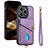 Soft Silicone Gel Leather Snap On Case Cover SD5 for Apple iPhone 14 Pro Max Clove Purple