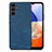 Soft Silicone Gel Leather Snap On Case Cover SD5 for Samsung Galaxy A14 5G Blue