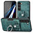 Soft Silicone Gel Leather Snap On Case Cover SD5 for Samsung Galaxy S22 5G Green