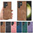 Soft Silicone Gel Leather Snap On Case Cover SD5 for Samsung Galaxy S22 Ultra 5G