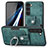 Soft Silicone Gel Leather Snap On Case Cover SD5 for Samsung Galaxy S23 5G Green
