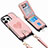 Soft Silicone Gel Leather Snap On Case Cover SD6 for Apple iPhone 13 Pro Max Pink