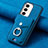 Soft Silicone Gel Leather Snap On Case Cover SD6 for Samsung Galaxy S22 5G Blue