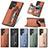 Soft Silicone Gel Leather Snap On Case Cover SD6 for Samsung Galaxy S23 Ultra 5G