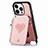 Soft Silicone Gel Leather Snap On Case Cover SD7 for Apple iPhone 13 Pro Max Pink