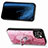 Soft Silicone Gel Leather Snap On Case Cover SD7 for Apple iPhone 14 Hot Pink