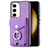 Soft Silicone Gel Leather Snap On Case Cover SD7 for Samsung Galaxy S22 5G Clove Purple