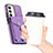 Soft Silicone Gel Leather Snap On Case Cover SD7 for Samsung Galaxy S22 Plus 5G