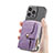 Soft Silicone Gel Leather Snap On Case Cover SD8 for Apple iPhone 14 Pro Max Purple