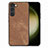 Soft Silicone Gel Leather Snap On Case Cover SD8 for Samsung Galaxy S22 Plus 5G