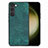 Soft Silicone Gel Leather Snap On Case Cover SD8 for Samsung Galaxy S23 Plus 5G Green