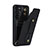 Soft Silicone Gel Leather Snap On Case Cover SY1 for Samsung Galaxy S22 5G Black