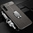 Soft Silicone Gel Leather Snap On Case Cover with Magnetic Finger Ring Stand A01 for Huawei Honor Magic 2 Gray