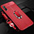 Soft Silicone Gel Leather Snap On Case Cover with Magnetic Finger Ring Stand for Huawei Enjoy 10e