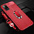 Soft Silicone Gel Leather Snap On Case Cover with Magnetic Finger Ring Stand for Huawei Honor Play4 Pro 5G