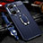 Soft Silicone Gel Leather Snap On Case Cover with Magnetic Finger Ring Stand for OnePlus Ace 2V 5G