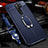 Soft Silicone Gel Leather Snap On Case Cover with Magnetic Finger Ring Stand for Oppo A5 (2020)