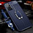 Soft Silicone Gel Leather Snap On Case Cover with Magnetic Finger Ring Stand for Oppo A76