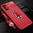 Soft Silicone Gel Leather Snap On Case Cover with Magnetic Finger Ring Stand for Oppo K7x 5G