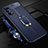 Soft Silicone Gel Leather Snap On Case Cover with Magnetic Finger Ring Stand for Oppo K7x 5G
