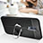 Soft Silicone Gel Leather Snap On Case Cover with Magnetic Finger Ring Stand for Realme X
