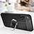 Soft Silicone Gel Leather Snap On Case Cover with Magnetic Finger Ring Stand for Realme X50 5G