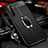 Soft Silicone Gel Leather Snap On Case Cover with Magnetic Finger Ring Stand for Realme X50 Pro 5G
