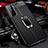 Soft Silicone Gel Leather Snap On Case Cover with Magnetic Finger Ring Stand for Samsung Galaxy S21 5G