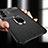 Soft Silicone Gel Leather Snap On Case Cover with Magnetic Finger Ring Stand for Vivo V27 5G