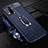Soft Silicone Gel Leather Snap On Case Cover with Magnetic Finger Ring Stand for Xiaomi Mi 10 Lite