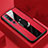 Soft Silicone Gel Leather Snap On Case Cover with Magnetic Finger Ring Stand for Xiaomi Mi 10 Pro Red